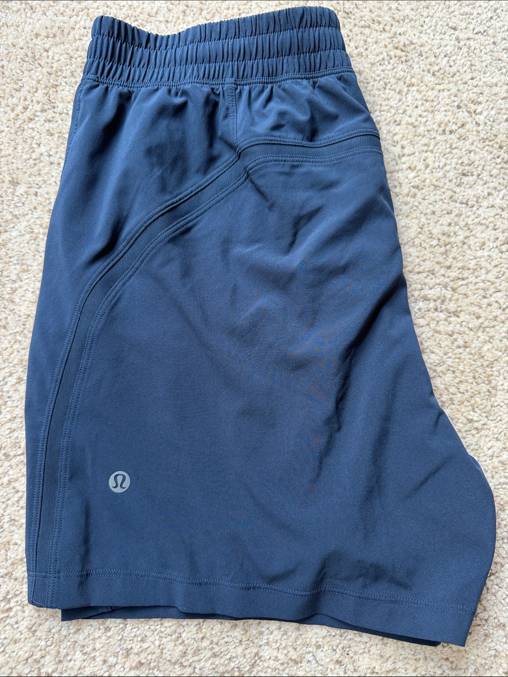 lululemon athletica Pace Breaker Navy Blue Shorts 5”